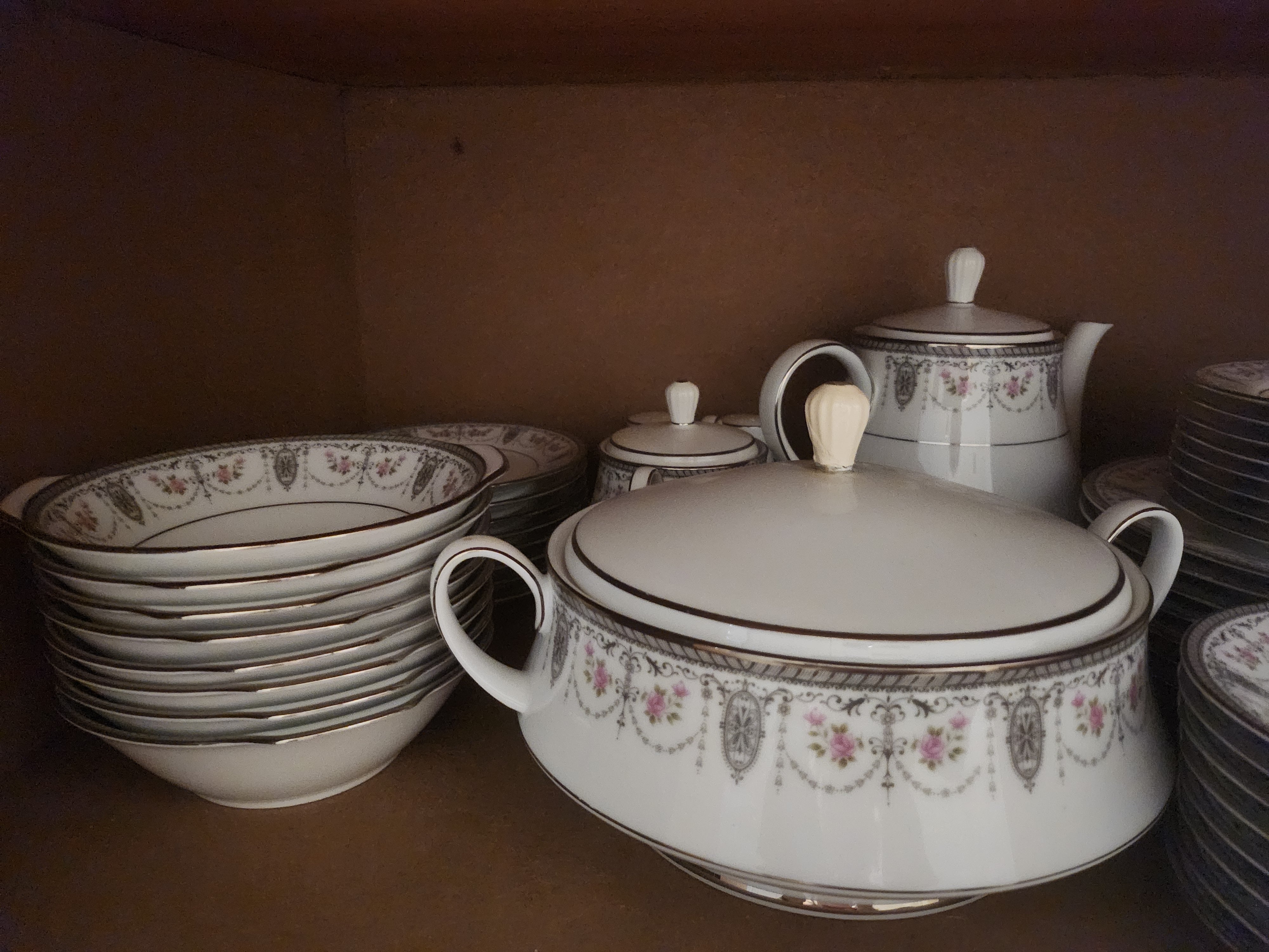 Vintage Japanese Noritake 8 Piece Dinner Set by Clarice 1971 and