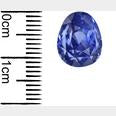 A NATURAL AND VERY DESIRABLE SRI LANKAN (CEYLON) MEDIUM BLUE PEAR MIXED CUT SAPPHIRE.  9.65 Ct.